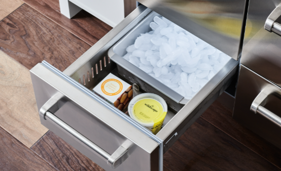 Sub-Zero freezer Ice cube shape